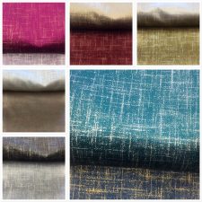Close up of different coloured fabric